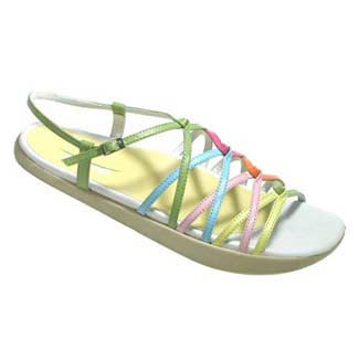Earth Shop - Womens Sandals - Dazzle - Lime Multi